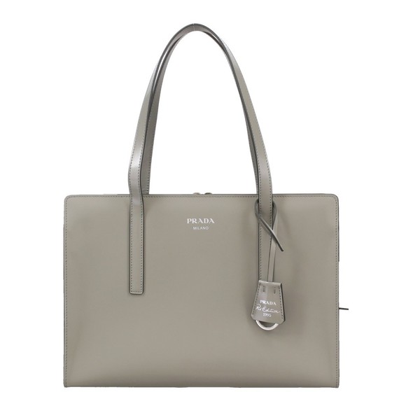 Prada Bag Tote Nylon Re-edition Grigio M MARMO - Picture 2 of 8